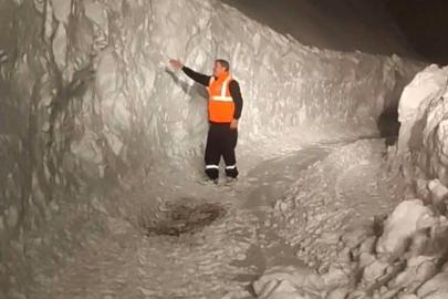 Diyarbakır’da kar kalınlığı 3 metreyi aştı