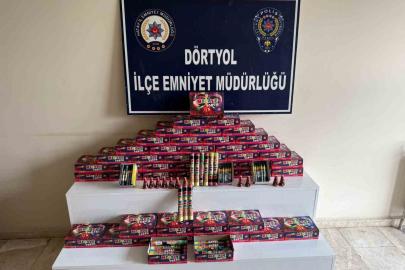 Dörtyol’da; maytap, havai fişek, meşale satışı yapanlar denetlendi