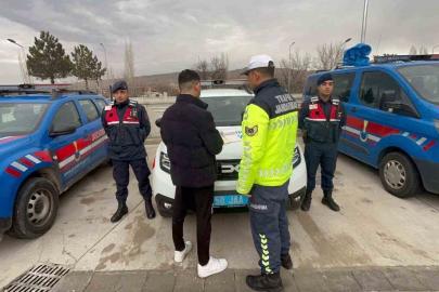 Drift attı, sanal devriyeye yakalandı