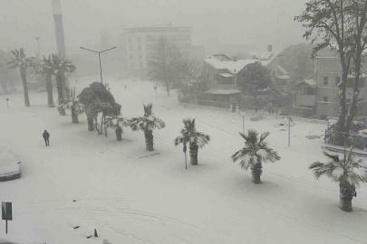 Düzce yeni yıla karla girdi