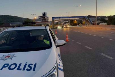 Düzce’de bir yılda 133 bin 343 araç sürücüsüne cezai işlem uygulandı