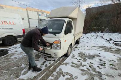 Düzce’de eksi 10 derecede sanayi mesaisi