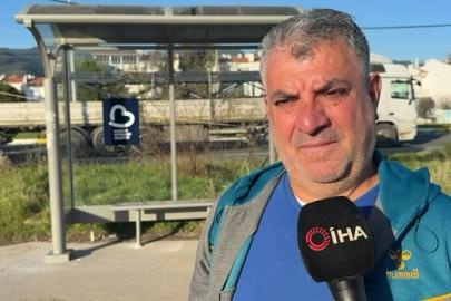 Edremit’te bir babanın kızı ıslanmasın diye yaptığı durak belediyeyi harekete geçirdi