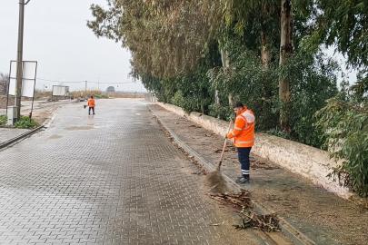 Efeler Belediyesi’nde yağmur mesaisi