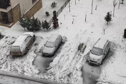 Elazığ’da kar yağışı aralıklarla sürüyor