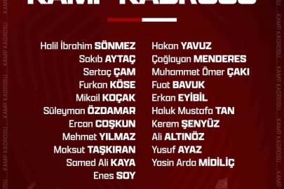Elazığspor 21 futbolcuyla İstanbul’a gidiyor