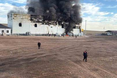 Elektrik üretim tesisinde yangın