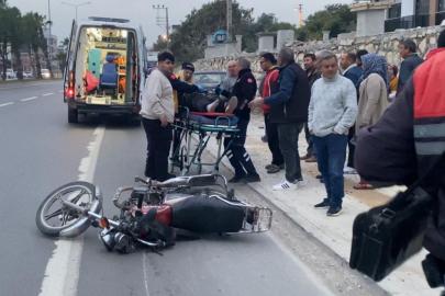 Erdemli’de kamyonet ile motosiklet çarpıştı: 1 yaralı