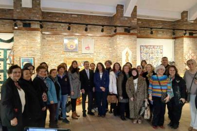 Eskişehirli ‘Kırkyama’ eğitmenleri ‘Kırkyama’ adlı sergi açtılar