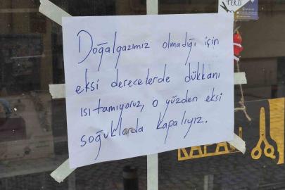 Esnaf, soğuk günlerde ısıtamadığı dükkanını açmıyor