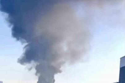 Etimesgut’ta atık plastik yangını