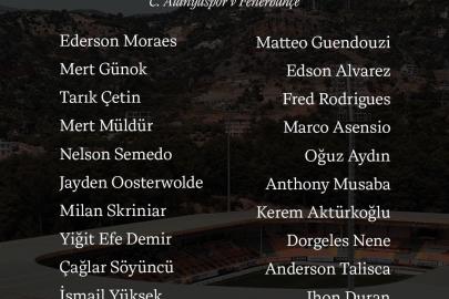 Fenerbahçe’nin Alanyaspor kamp kadrosu belli oldu