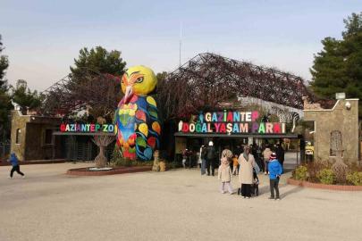 Gaziantep Doğal Yaşam Parkı’nda yarıyıl tatili yoğunluğu