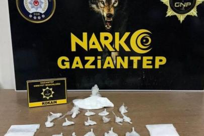 Gaziantep’te 198 gram kokain ele geçirildi