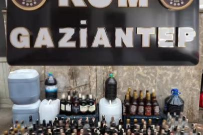 Gaziantep’te kaçak alkol operasyonu: 2 gözaltı