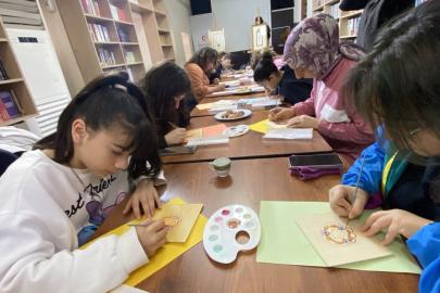 Gençler tezhip sanatını uygulamalı öğrendi