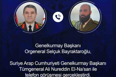 Genelkurmay Başkanı Bayraktaroğlu, Suriyeli mevkidaşı El-Nas ile görüştü