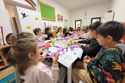 Gökkuşağı Sanat Atölyesi yoğun ilgi gördü