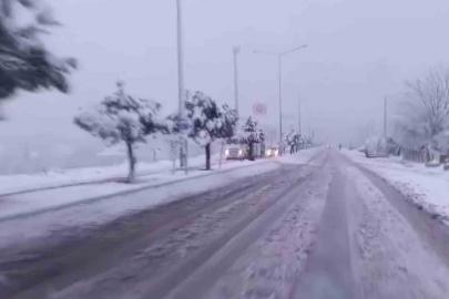 Gölbaşı ilçesinde yoğun kar yağışı