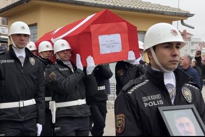 Görev şehidi polis memuru Fatih Oral son yolculuğuna uğurlandı