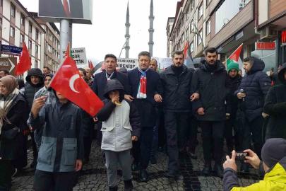 Güneysu’dan Galata’ya destek yürüyüşü