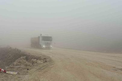 Hatay’da yüksek kesimlerde sis
