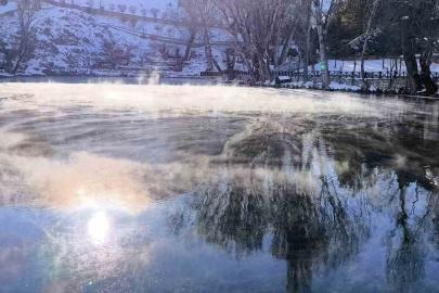 Her yer dondu bir orası donmadı