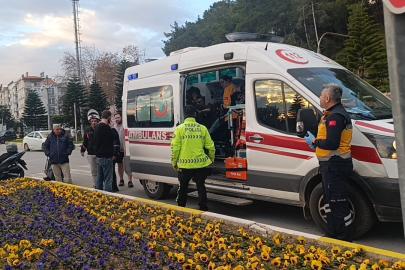 İki motosiklet çarpıştı: 1 yaralı