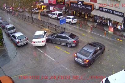 Isparta’da dikkatsiz sürücülerin neden olduğu kazalar KGYS kameralarına yansıdı