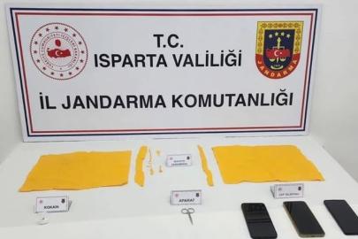 Isparta’da jandarmanın uyuşturucu operasyonunda 2 şüpheli tutuklandı