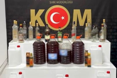 Isparta’da kaçak alkol ve sigara operasyonu