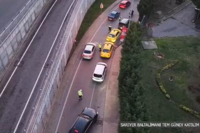 İstanbul’da dron destekli trafik uygulaması