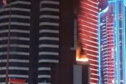 İzmir’de lüks yapıda yangın paniği