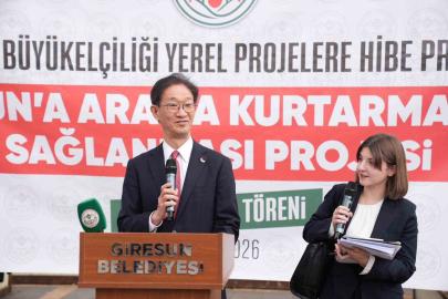 Japonya’dan Giresun Belediyesi’ne kurtarma aracı desteği