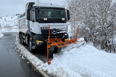 Kahramanmaraş’ta karla mücadele