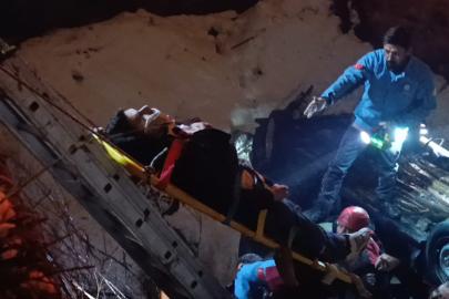 Kahramanmaraş’ta otomobil köprüden uçtu 1’i ağır 4 kişi yaralandı