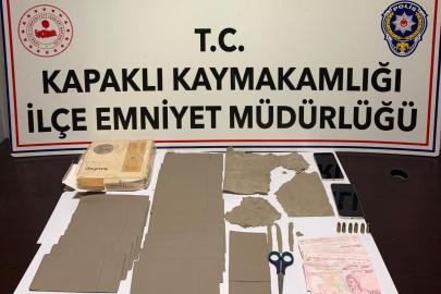 Kapaklı’da narkotik operasyonu: 2 tutuklama