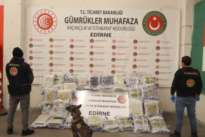 Kapıkule’de 144 kilo esrar ele geçirildi