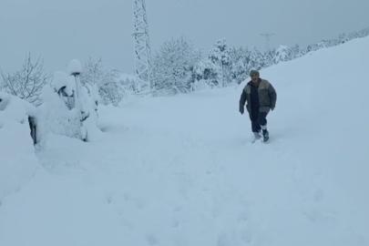 Kar yağışı Adana’da köylüyü sevindirdi
