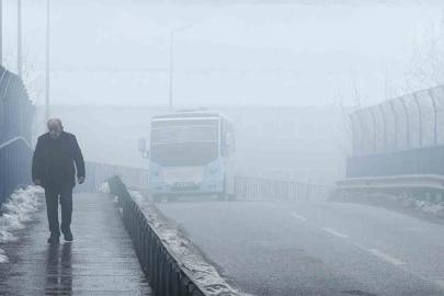 Karabük’te yoğun sis görüş mesafesini düşürdü