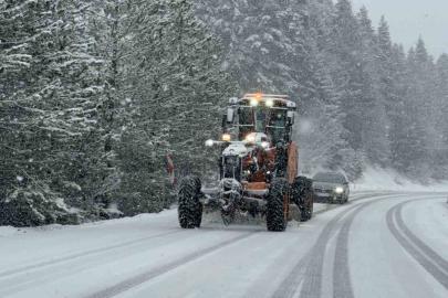 Karabük’ün yüksek kesimlerinde kar yağışı etkili oluyor