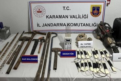 Karaman’da el yapımı dinamit ele geçirildi: 6 tutuklama