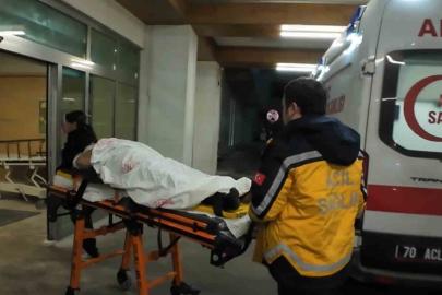 Karaman’da evinin penceresinden düşen şahıs yaralandı