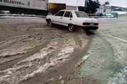 Karda drift keyfi pahalıya patladı