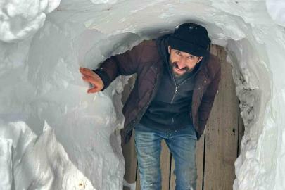 Kardan tünellerden geçen yaşam