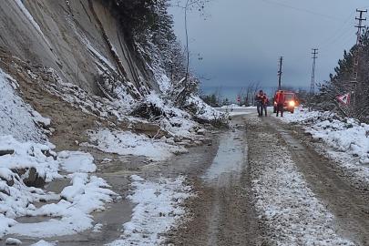 Kastamonu’da iki ayrı noktada heyelan meydana geldi