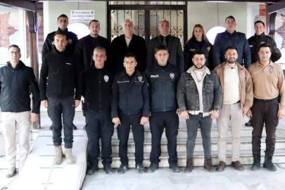 Kaymakam İlhan yeni yılda kolluk kuvvetleri ile bir araya geldi