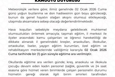 Kayseri’de eğitime kar engeli