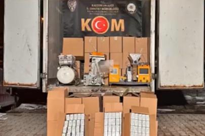 Kayseri’de kaçak sigara operasyonu: 1 gözaltı