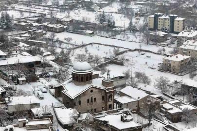 Kayseri’de kar yağışı etkili oldu